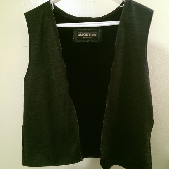 Ambition New York Men's Leather Jacket with Vest - Picture 5 of 8